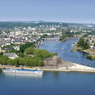 Dusseldorf trip to Koblenz and Fortress Ehrenbreitstein